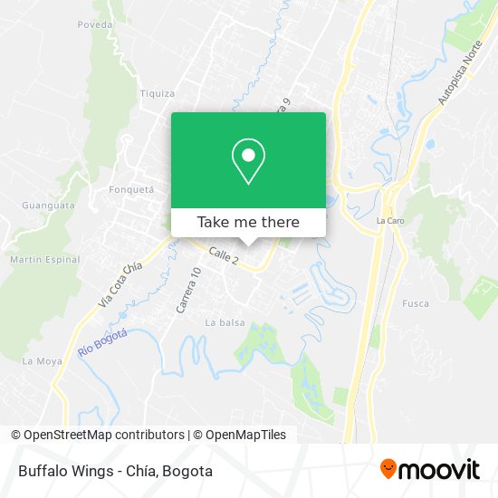 Buffalo Wings - Chía map