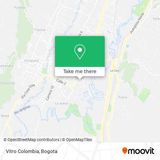 Vitro Colombia map