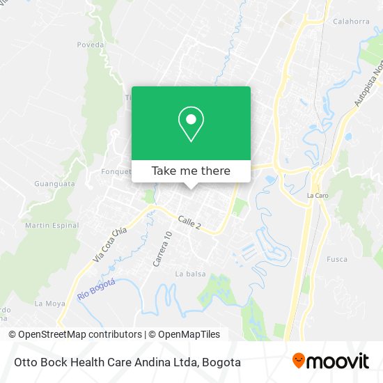 Otto Bock Health Care Andina Ltda map
