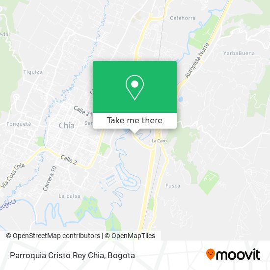 Parroquia Cristo Rey Chia map