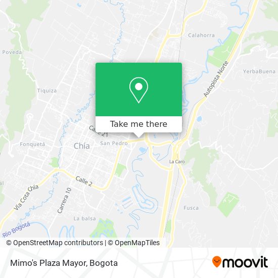 Mimo's Plaza Mayor map