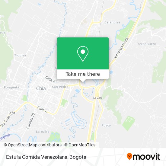 Estufa Comida Venezolana map