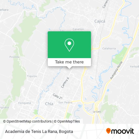 Academia de Tenis La Rana map