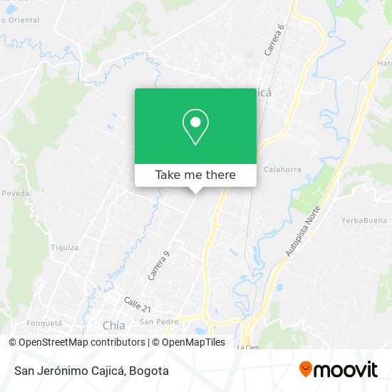 San Jerónimo Cajicá map