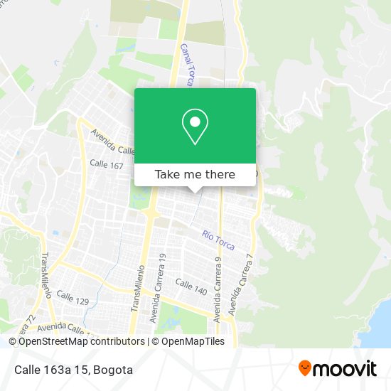 Mapa de Calle 163a 15