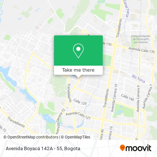Avenida Boyacá 142A - 55 map