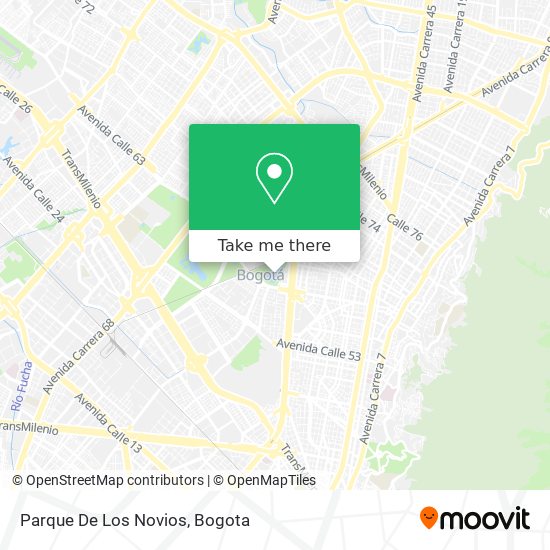 Parque De Los Novios map