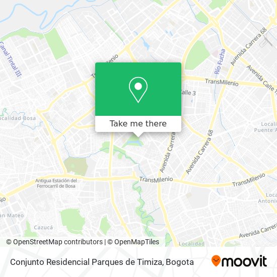 Conjunto Residencial Parques de Timiza map