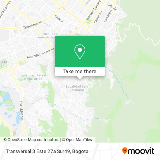 Transversal 3 Este 27a Sur49 map