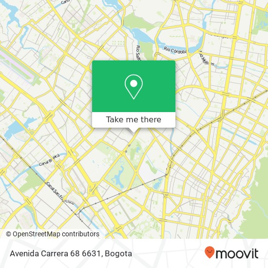Avenida Carrera 68 6631 map