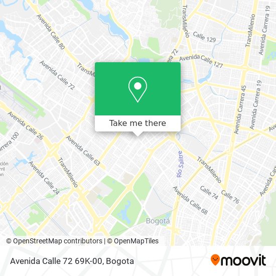 Avenida Calle 72 69K-00 map