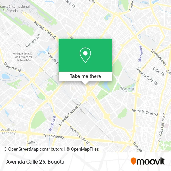 Avenida Calle 26 map