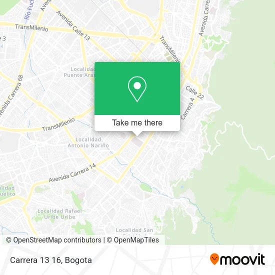 Carrera 13 16 map