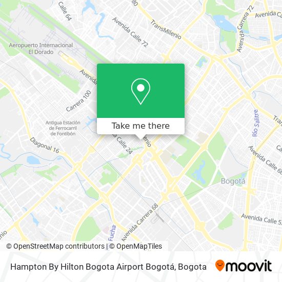 Mapa de Hampton By Hilton Bogota Airport Bogotá