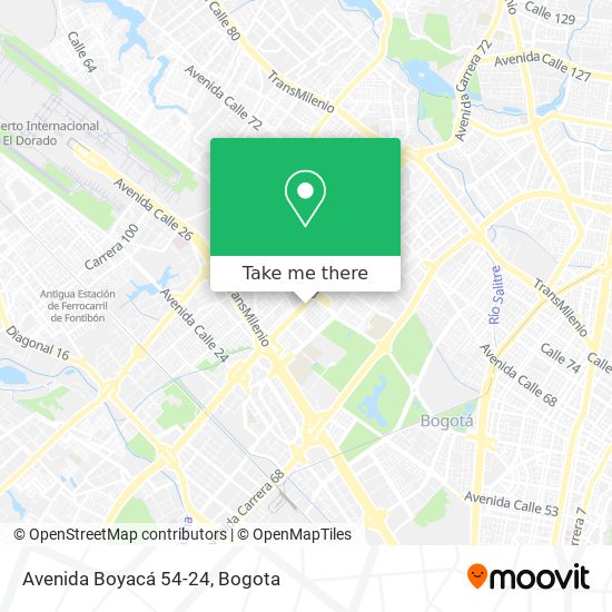 Avenida Boyacá 54-24 map