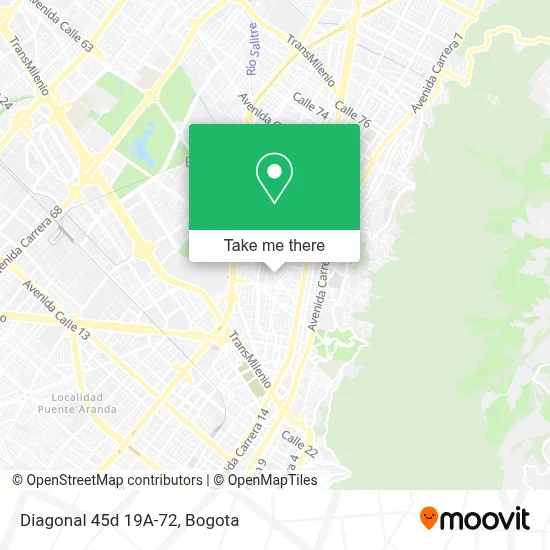 Diagonal 45d 19A-72 map