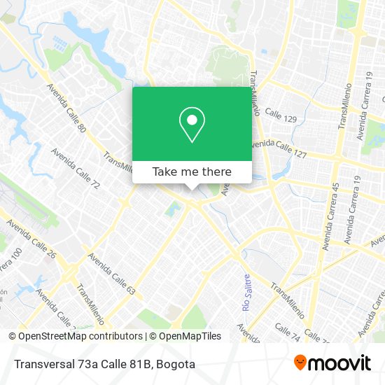 Mapa de Transversal 73a Calle 81B