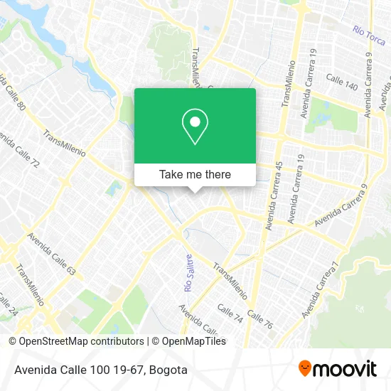 Avenida Calle 100 19-67 map