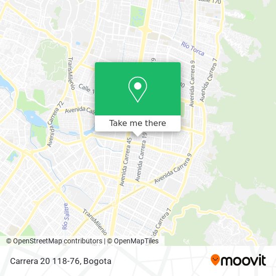 Mapa de Carrera 20 118-76
