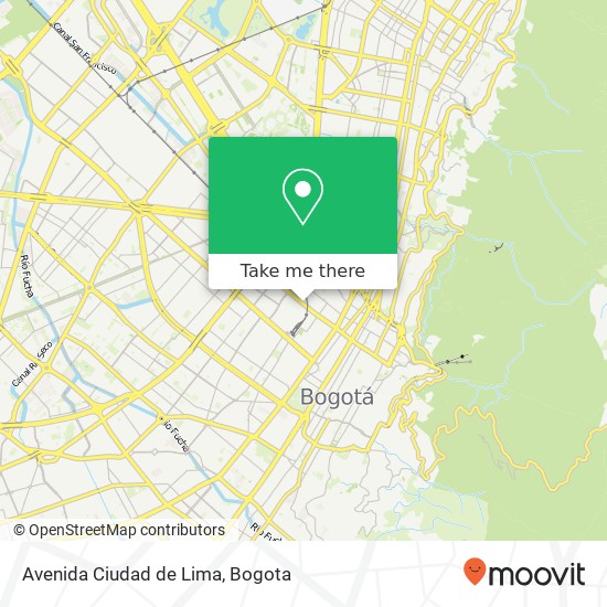 Avenida Ciudad de Lima map