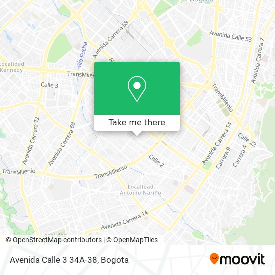 Avenida Calle 3 34A-38 map