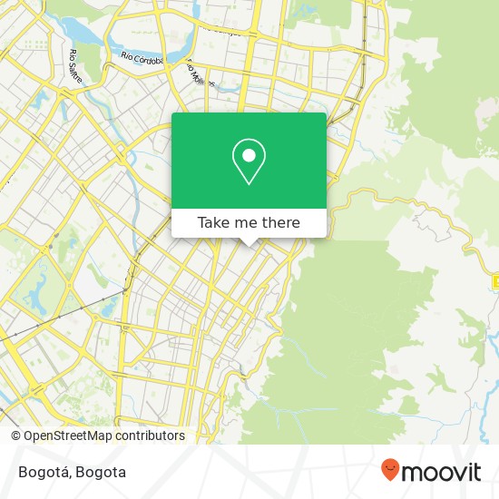 Bogotá map