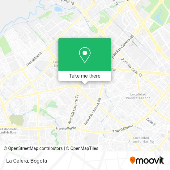 La Calera map