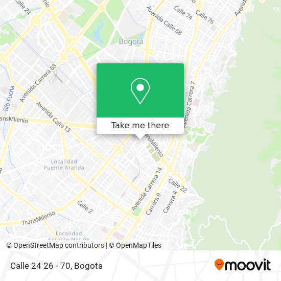 Calle 24 26 - 70 map