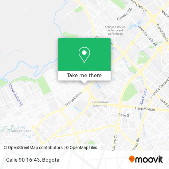 Calle 90 16-43 map