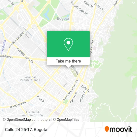 Calle 24 25-17 map