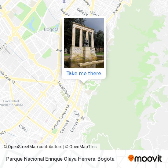Parque Nacional Enrique Olaya Herrera map