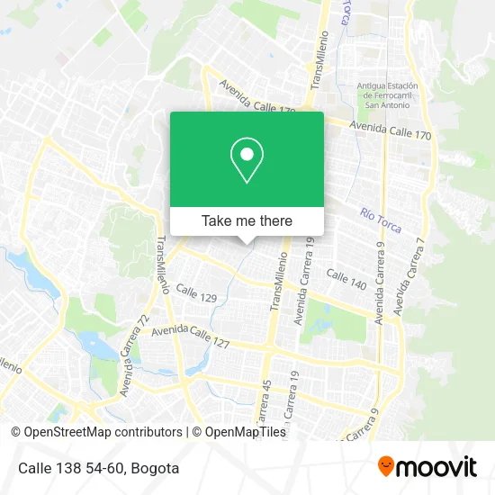 Mapa de Calle 138 54-60