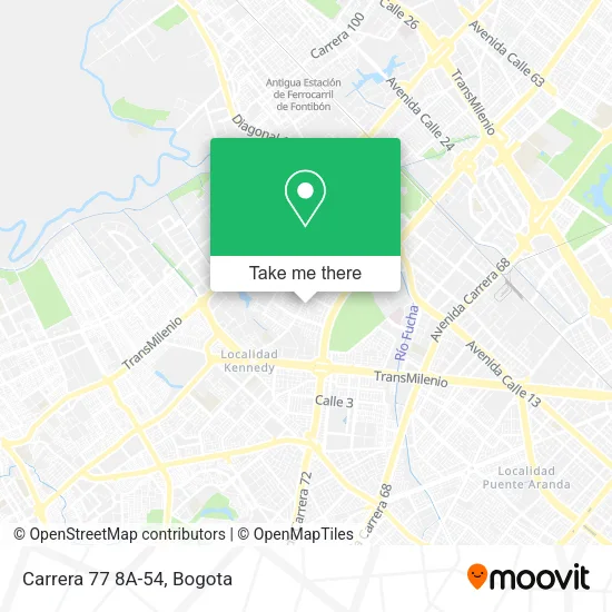 Mapa de Carrera 77 8A-54