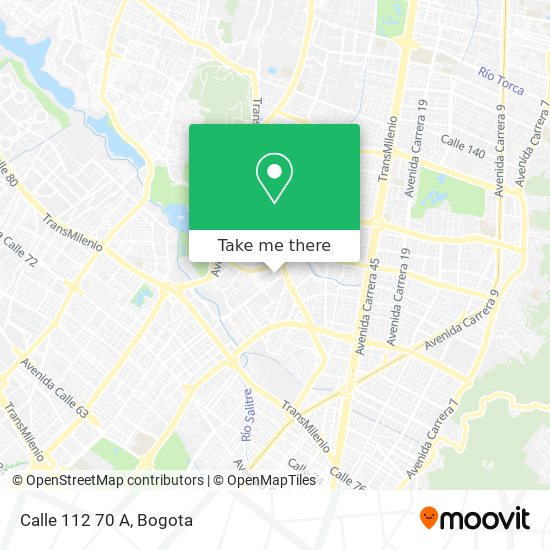 Calle 112 70 A map