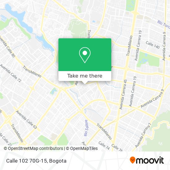 Calle 102 70G-15 map