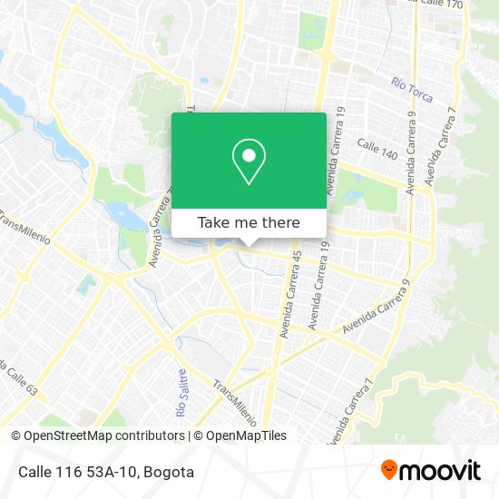 Calle 116 53A-10 map