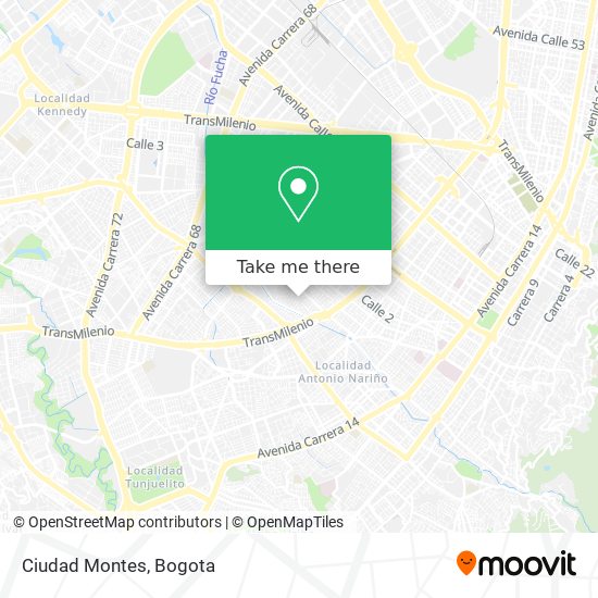 Ciudad Montes map