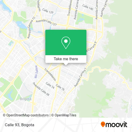 Mapa de Calle 93