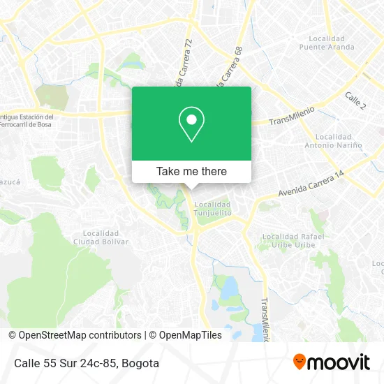 Mapa de Calle 55 Sur 24c-85