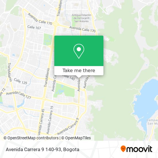 Mapa de Avenida Carrera 9 140-93