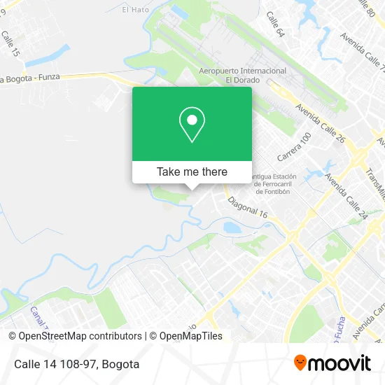 Mapa de Calle 14 108-97