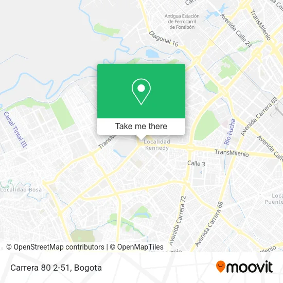 Carrera 80 2-51 map