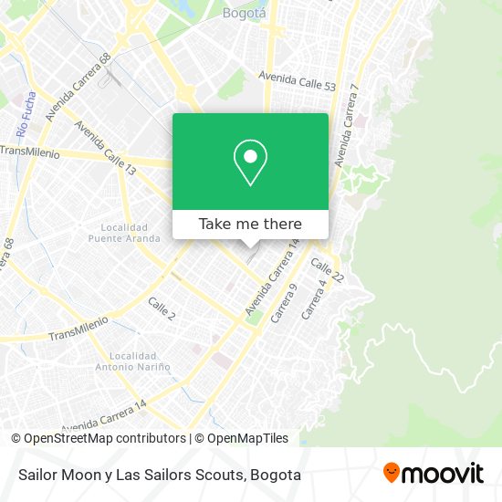 Sailor Moon y Las Sailors Scouts map