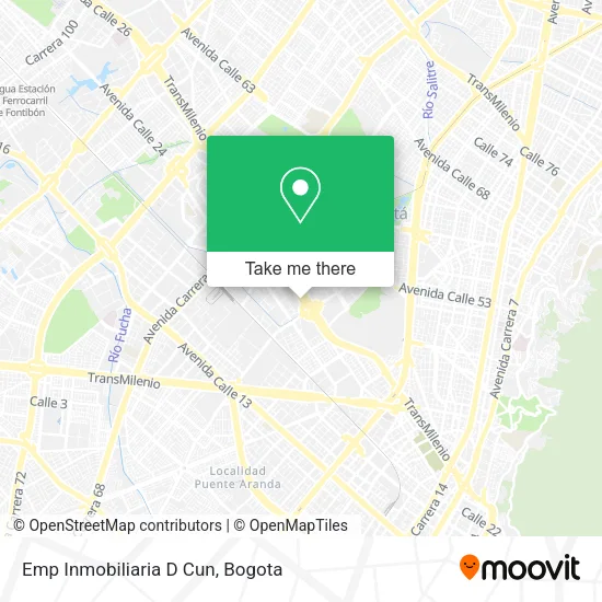 Mapa de Emp Inmobiliaria D Cun