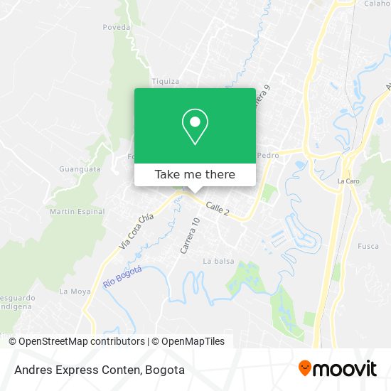 Mapa de Andres Express Conten