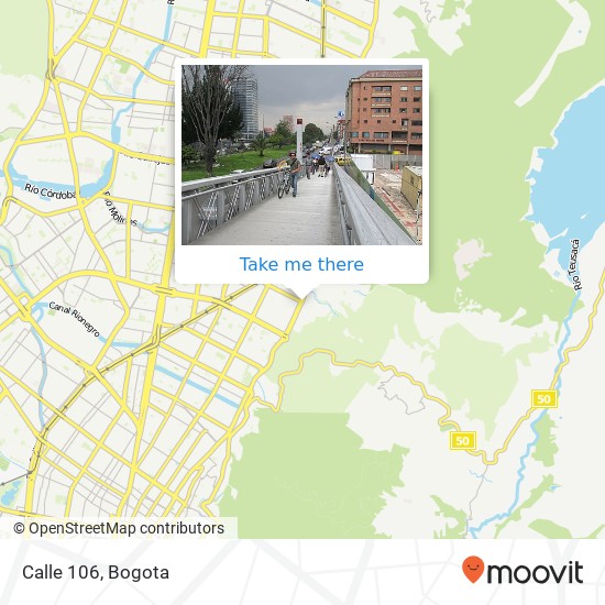 Calle 106 map