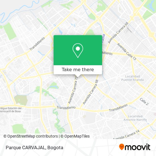 Mapa de Parque CARVAJAL