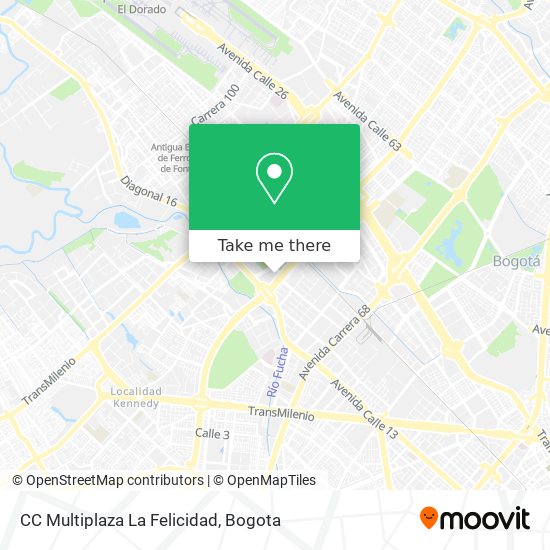 Mapa de CC Multiplaza La Felicidad