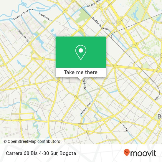 Mapa de Carrera 68 Bis 4-30 Sur