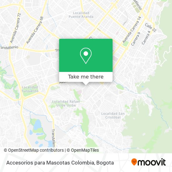 Accesorios para Mascotas Colombia map